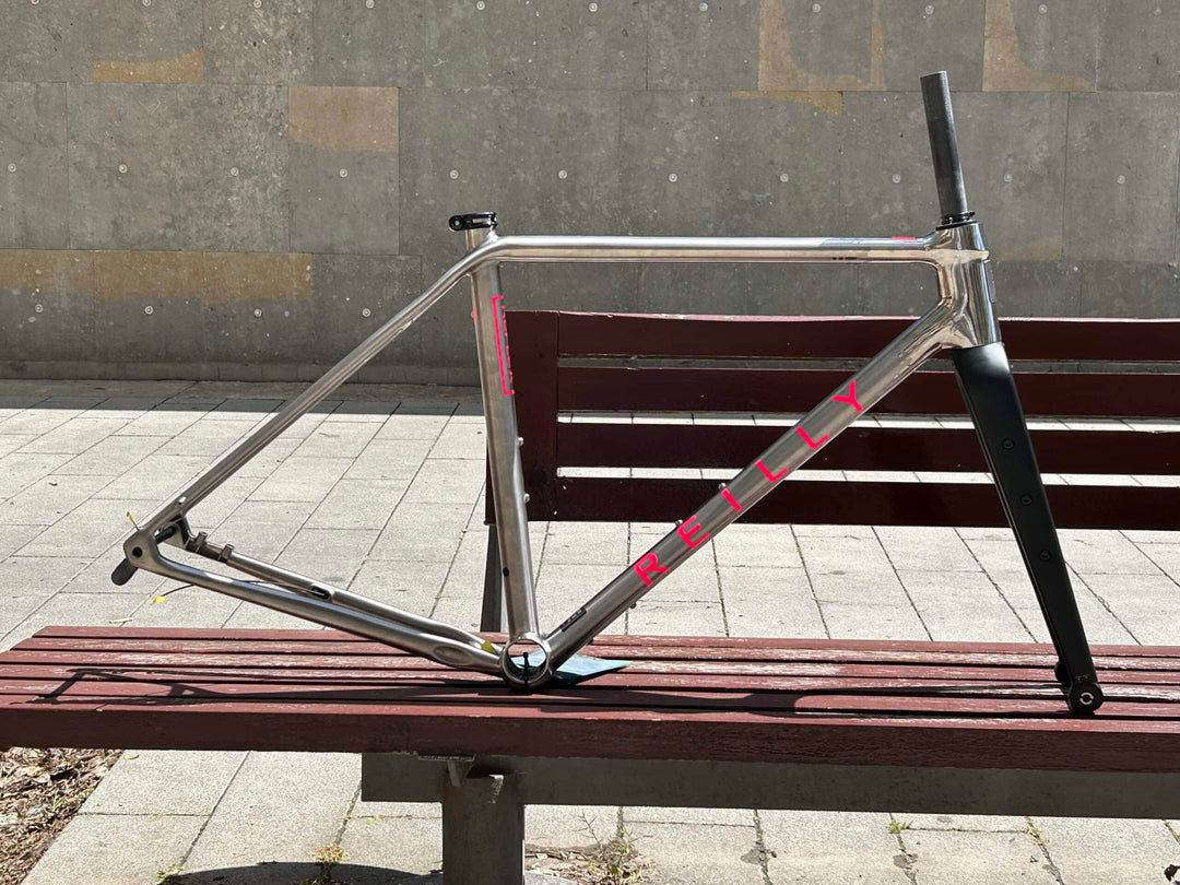 reilly gravel bike Reilly Reflex Titanium Gravel Bike Disc Frameset (Custom Anodised) – Eat Sleep Cycle Store