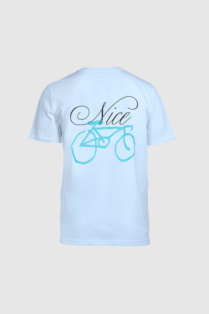 Camiseta Málaga Drawn Bike - Azul marino