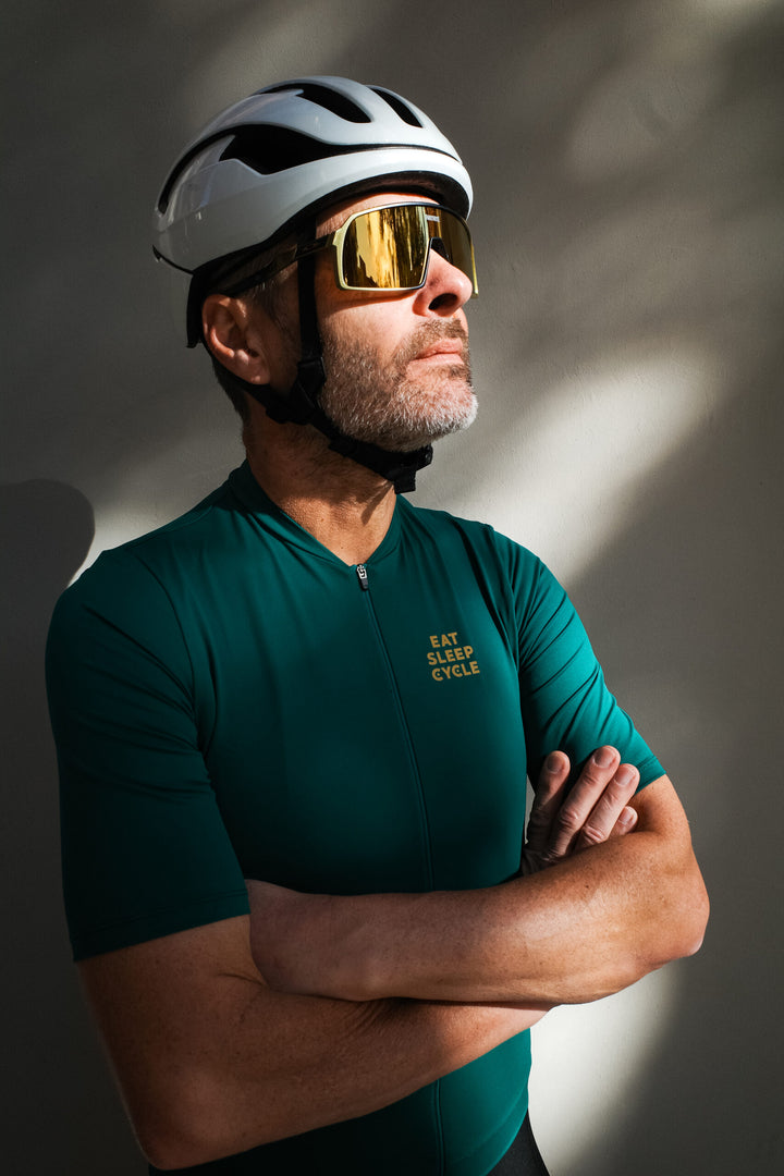 Camiseta Eat Sleep Cycle Rouleur - Evergreen