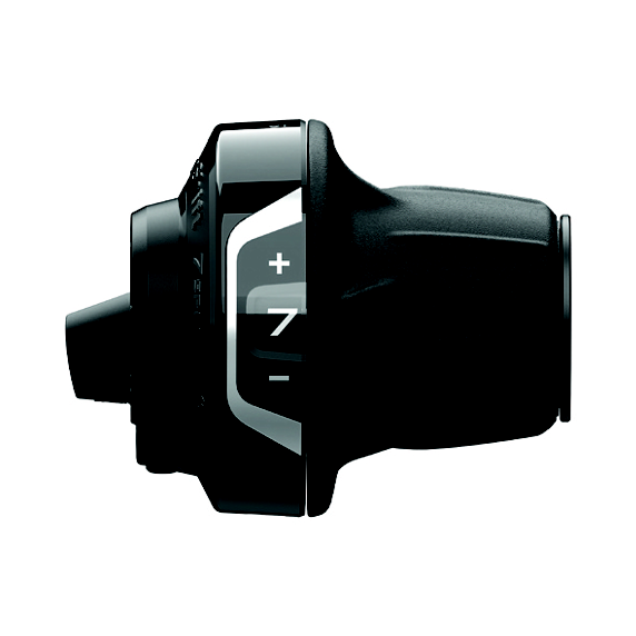 Maneta de canvi SHIMANO SLRV4007RLSET 7 velocitats REVOSHIFT amb abraçadora i indicador òptic de marxes