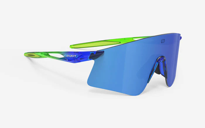 Rudy Project ASTRAL X Sonnenbrille Crystal Blue/Green Fluo - Multilaser Blue