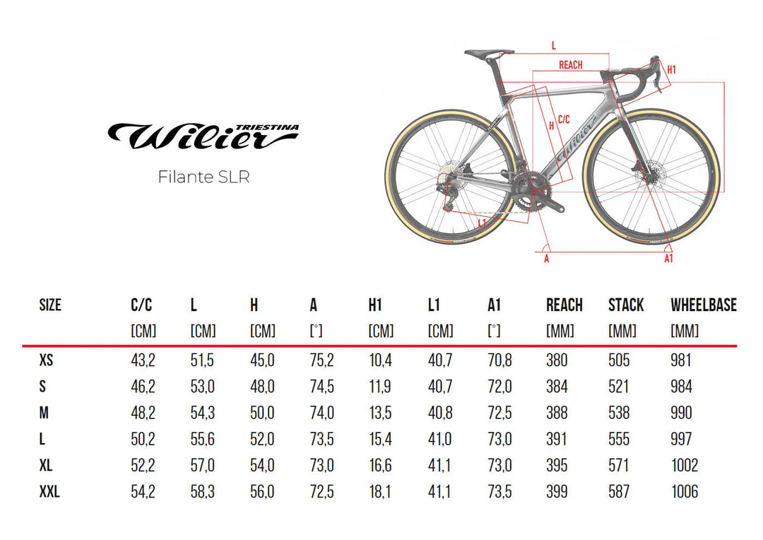 Bicicleta de carretera Wilier Filante SLR (Shimano Dura Ace Di2) 2025