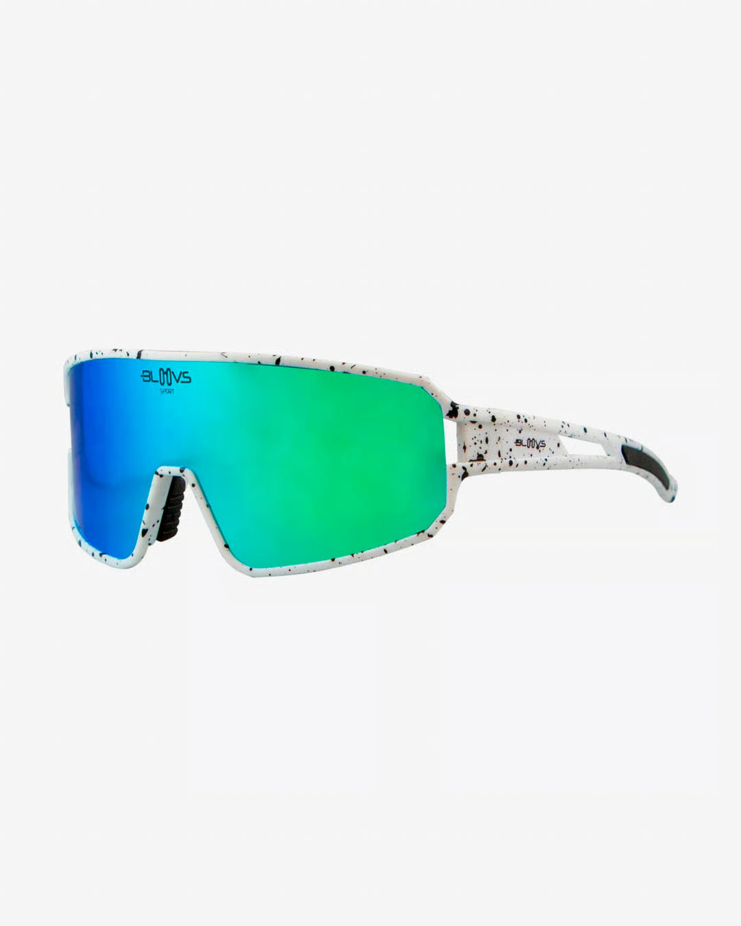 BLOOVS Kona- White Drop/ Clear Blue Mirror Polarized