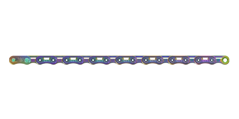 SRAM RED eTap AXS Chain – Flattop 12-Speed, 126 Links, Rainbow Finish
