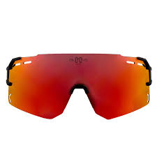 Bloovs Matte Black Red Mirror Polarized