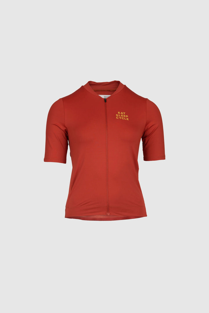 Maillot de ciclismo Eat Sleep Cycle para mujer - Rojo óxido