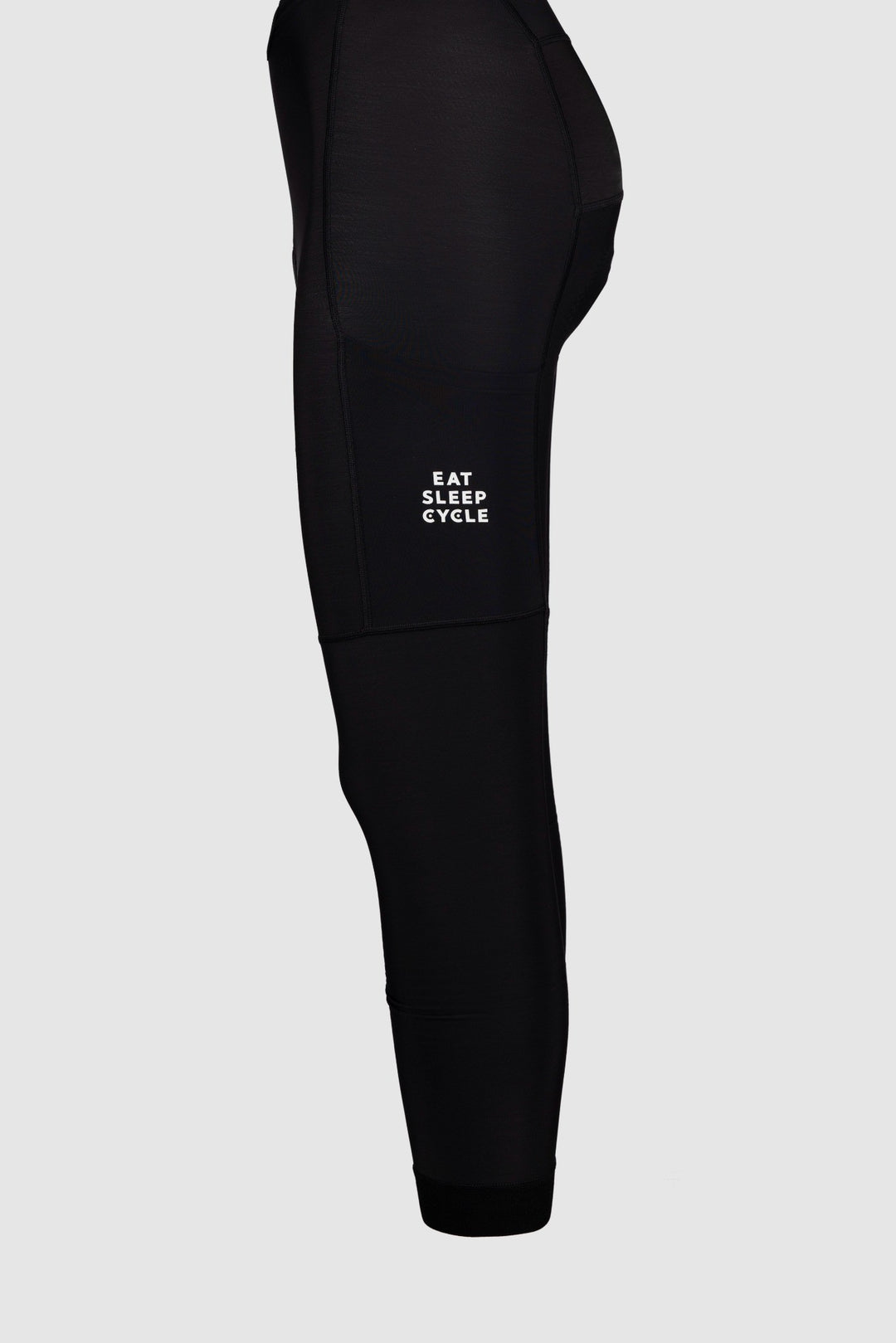 Eat Sleep Cycle Bib Tights - Black