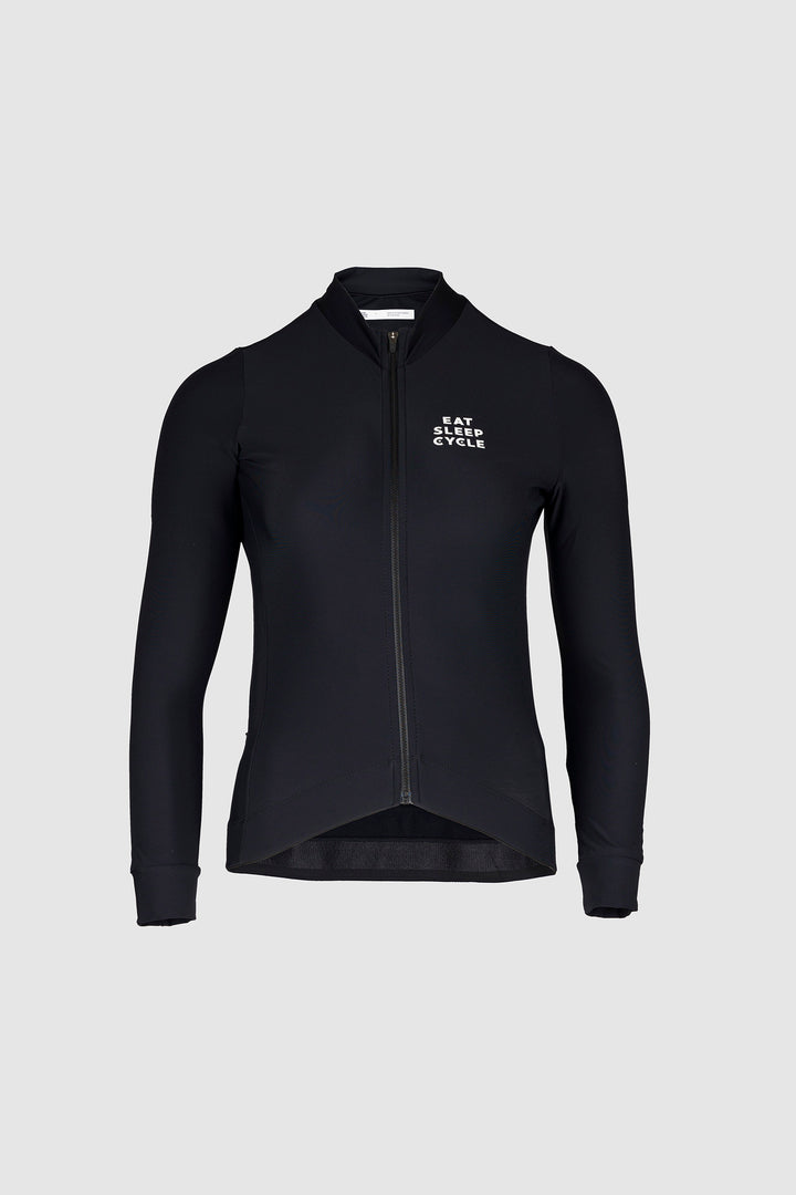 Eat Sleep Cycle Women Long Sleeve Jersey - Nero