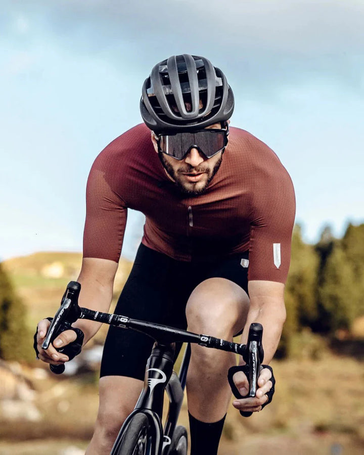 Q36.5 ShortSleeve Pinstripe Pro Jersey-Siena