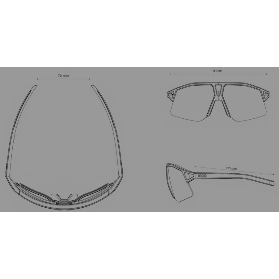 KOO HYPE Bora RedBull Blue/Silver | Red Mirror Lens