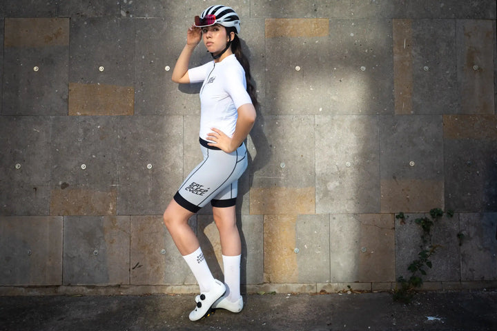 Samarreta Eat Sleep Cycle Lite per a dona - Bianco
