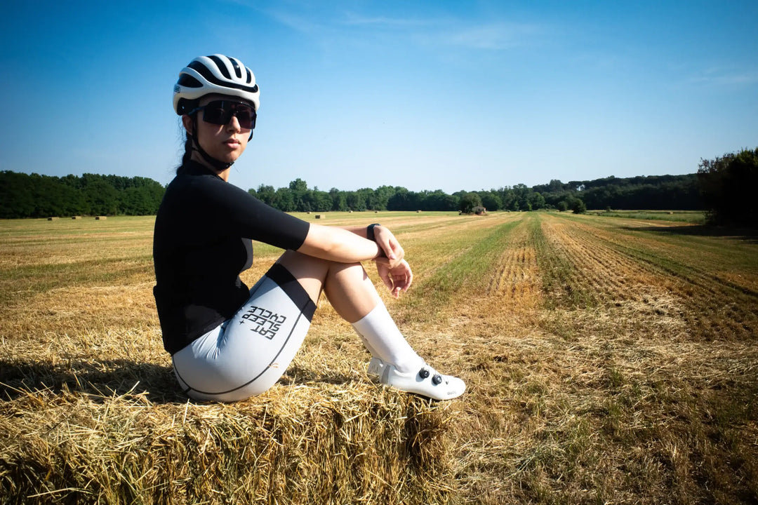 Eat Sleep Cycle Women´s Lite Road Bib Shorts Cloud/Black