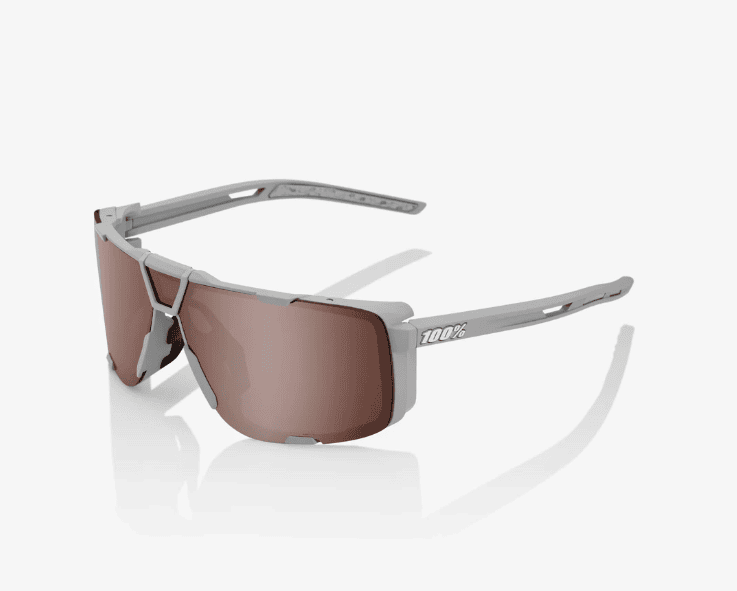 100% EASTCRAFT- Soft Tact Stone Grey- HiPER Crimson Silver Mirror Lens