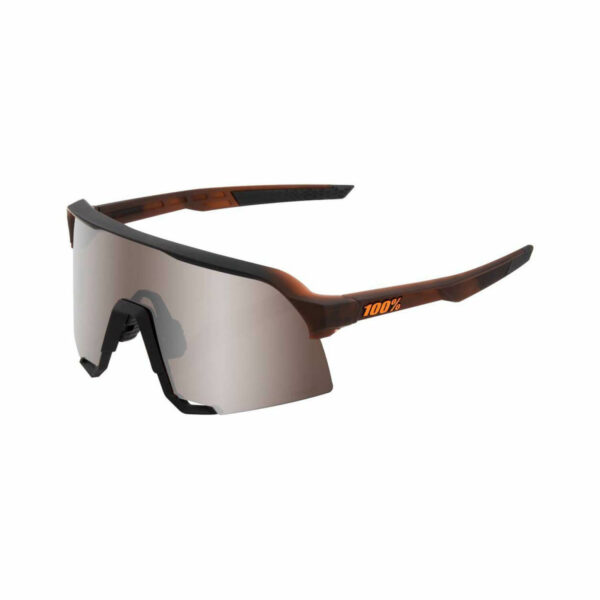 100 Sunglasses S3 Mate Translucent Brown Fade Hiper Silver Mirror 1 1