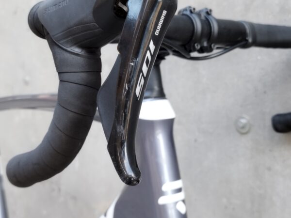 Ridley Fenix Disc Shimano 105 Road Bike 2023 Ex Demo Size M Arctic Grey 10 scaled