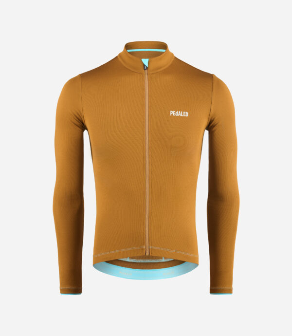 PEdALED Element LS Merino Jersey Brown Men 1 scaled