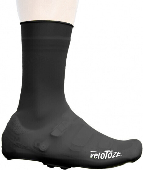 velotoze tall shoe cover silicone with snaps black