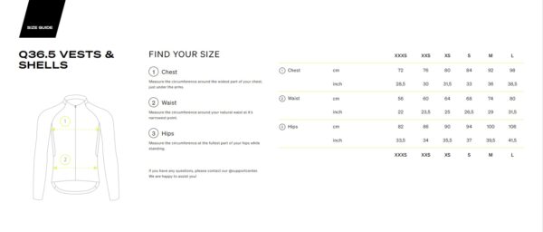 Q36 5 Vests and Shells Size Guide 1