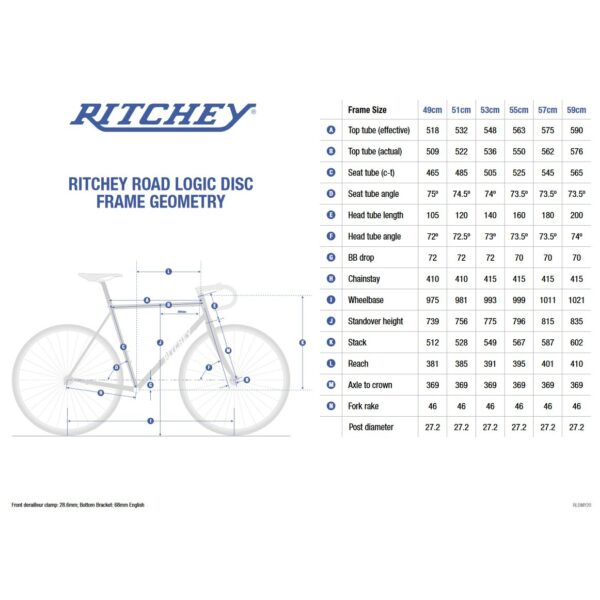 Ritchey Road Logic Disc Geometry