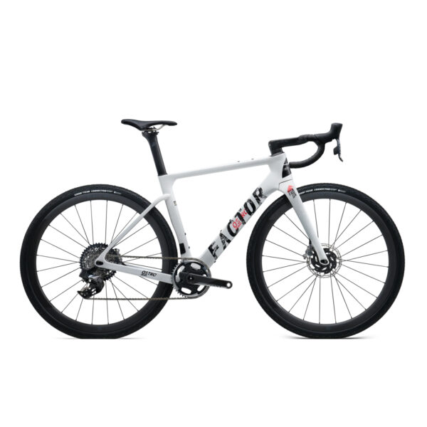 Factor Ostro Gravel SRAM Force AXS XPLR with Power Meter 2024 White Grunge