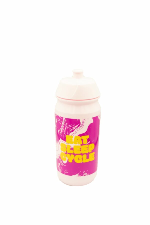 Eat Sleep Cycle Pink Powder Water Bottle 2