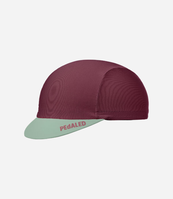 cycling cap burgundy element front pedaled 1 scaled