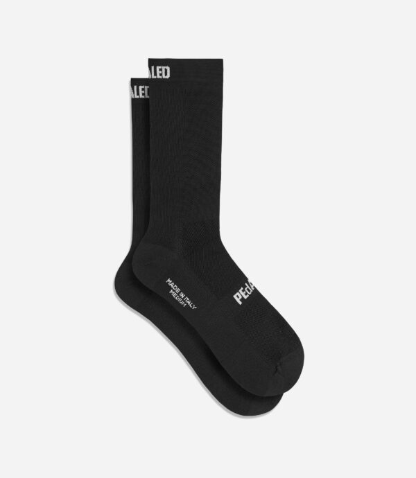cycling socks black element front pedaled scaled
