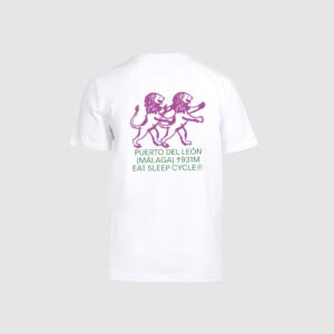 Camiseta Unisex Málaga Puerto del León Blanca